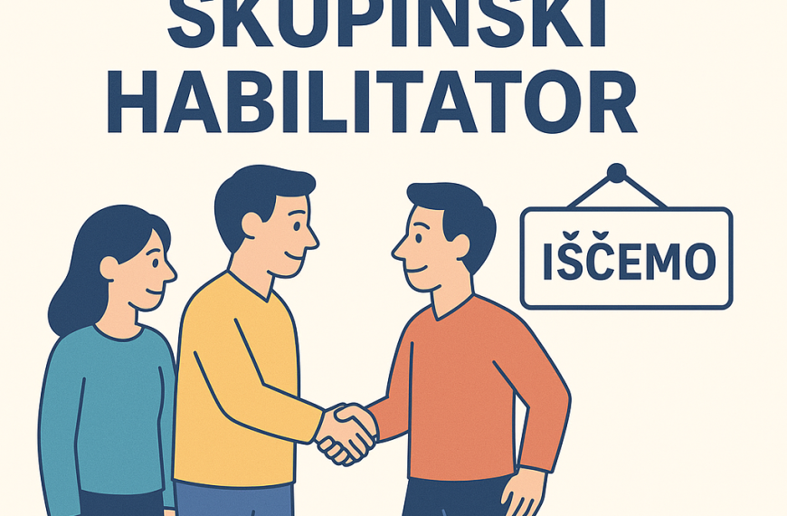 Prosto delovno mesto: skupinski habilitator v&hellip;